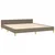 Vidaxl Posteljni okvir brez vzmetnice taupe 160x200 cm blago