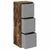 Kreveta s ladicama Dimljeni hrast 35 x 32 x 99,5 cm