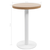vidaXL Bistro miza svetlo rjava 50 cm mediapan