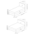 Hanah Home Ram za krevet Motya, 140x110x200 cm, Svetlosivi