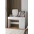 Hanah Home Sto za šminkanje Harmony 2 Square, 124 x 135 x 40 cm, Beli
