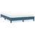 Vidaxl posteljni okvir brez vzmetnice temno modra 160x220 cm žamet