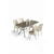 Hanah Home Trpezarijski set, 5 komada, Svetlozeleni
