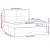 Vidaxl Box spring postelja z vzmetnico LED taupe 160x200 cm blago