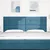 vidaXL vidaXL Vzglavje Gumb Tufted Temno Modro 200 cm Žamet, (22052667)