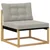 Set vanjskih sofa s jastukom 11 pcs Bijela i svjetlosiva