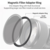 K&F 58-77mm Magnetic Filter Adapter Ring, Matte Black, Frame Thickness 2.16mm