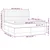 Vidaxl Box spring postelja z vzmetnico LED črna 160x200 cm blago