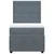 Vidaxl Box spring postelja z vzmetnico temno siva 90x200 cm žamet
