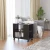 Vidaxl Stranska mizica visok sijaj siva 70x35x55 cm konstruiran les