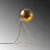 Opviq Stona lampa Mixed-11495-US, 28x15x45 cm, IP20, Zlatne boje