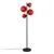Opviq Podna lampa Benek-20-15-14511, 35x35x165 cm, IP20, Crno-crvena
