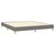vidaXL Box spring postelja z vzmetnico temno siva 180x200 cm blago
