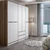 Hanah home Ormar Elina 232x208x52cm Belo-Bež