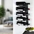 Hanah Home dekorativni metalni stalak za vino Vin Hld-3016, crni