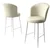 Hanah Home Set barskih stolica Fora, 6 komada, Krem-beli