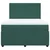 Vidaxl Box spring postelja z vzmetnico temno zelena 160x200 cm žamet