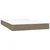 Vidaxl Box spring postelja z vzmetnico taupe 120x200 cm blago