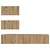 Set TV komoda Zidne 4 pcs Hrast artisan Konstruirano drvo