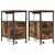 Noćni ormar s ladicama 2 pcs Dimljeni hrast 30 x 48 x 61 cm