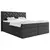 MID.YOU POSTELJA BOXSPRING 160 cm  x 200 cm , tekstil, leseni material antracit