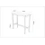 Hanah Home Barski set sto i stolice Mola Set 100, 100x90x40 cm, Bela