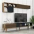 Hanah Home Milan TV TV polica, Braon-TamnoSiva