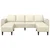Sofa Krema 250 x 188 x 76 cm Kordura tekstil