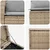 Set sofe 7 pcs Bež i svijetlo siva Poli Rattan i čelik