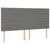 Vidaxl Box spring postelja z vzmetnico LED temno siva 160x200 cm blago