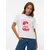 VERO MODA Majica VMYMA METTE rdeča/bela