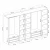 Hanah home Ormar Kale 315x210x52cm Belo-Crni