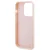 Maska Karl Lagerfeld 3D Rubber Glitter Logo za iPhone 15 Pro 6.1 roze (KLHCP15L3DMBKCP)