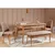 Conceptum Hypnose Trpezarijska klupa Vina Bench 110x48x40cm Bež