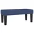 Vidaxl Box spring postelja z vzmetnico moder 90x190 cm blago