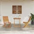 Vidaxl Zložljiv bistro set 3 szt. Rjava Masiven les akacije