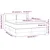Vidaxl Box spring postelja z vzmetnico krem 140x200 cm blago