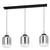 EGLO viseća lampa BULCIAGO E27 3 grla dimljeno staklo 126 cm 390104