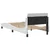 Vidaxl Posteljni okvir Dover bel 90x200 cm blago