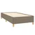 shumee Box spring postelja z vzmetnico taupe 100x200 cm blago