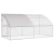 Kavez za piliće 2 pcs Srebrno 400 x 200 x 200 cm Čelik i PE