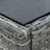 Vrtni stol sivi 75 x 40 x 37 cm od poliratana