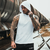 GymBeam Moška majica s kapuco Hoodie Tank Top Black