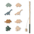 liewood® ribarska igra sebastian dino/hunter green multi mix