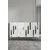 Hanah Home komoda Ece 120, 120 cm, bela / srebrna