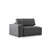 Atelier del Sofa Ugaona garnitura Pirlo 145x43x206cm Tamnosiva
