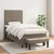 Vidaxl Box spring postelja z vzmetnico taupe 90x190 cm blago