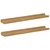 Polica na zidu 2 pcs Smeđa 60 x 9 x 3 cm Konstruirano drvo