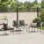 vidaXL Set vrtn furniture z blazino 4 pcs Rjava Črna Krem