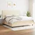 Vidaxl Box spring postelja z vzmetnico krem 200x200 cm blago
